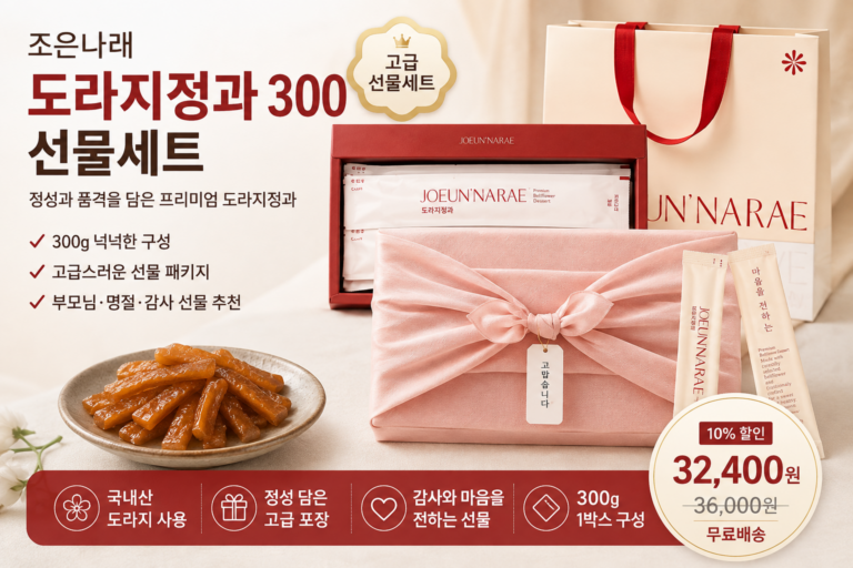 조은나래 도라지정과 300 선물세트 -, 1박스, 300g