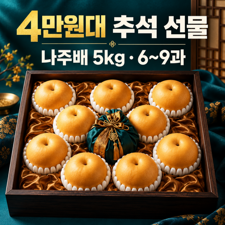 추석 배 선물세트 4만원대 추천 나주배 5kg 6~9과